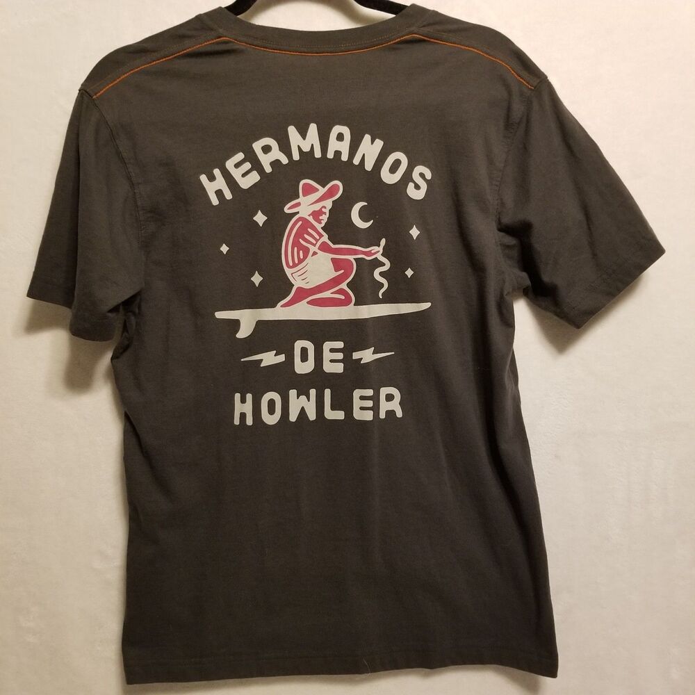Howler Bros Small T Shirt Hermanos De Howler Gray Graphic Print Classic